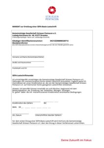 SEPA Basislastschrift Mandat